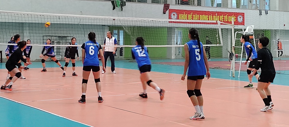 CLB Hà Nội Tasco Auto tập buổi cuối cùng vào ngày 12/2 trước khi nghỉ đón tết Bính Ngọ. Ảnh: CLB bóng chuyền nữ Hà Nội Tasco Auto