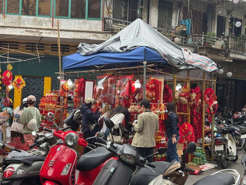 Người dân tấp nập xuống phố sắm Tết Bính Ngọ - Ảnh 9.