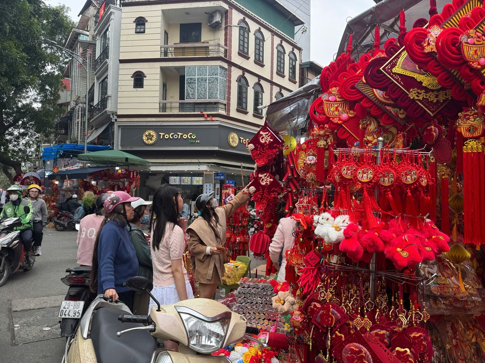 Người dân tấp nập xuống phố sắm Tết Bính Ngọ - Ảnh 7.