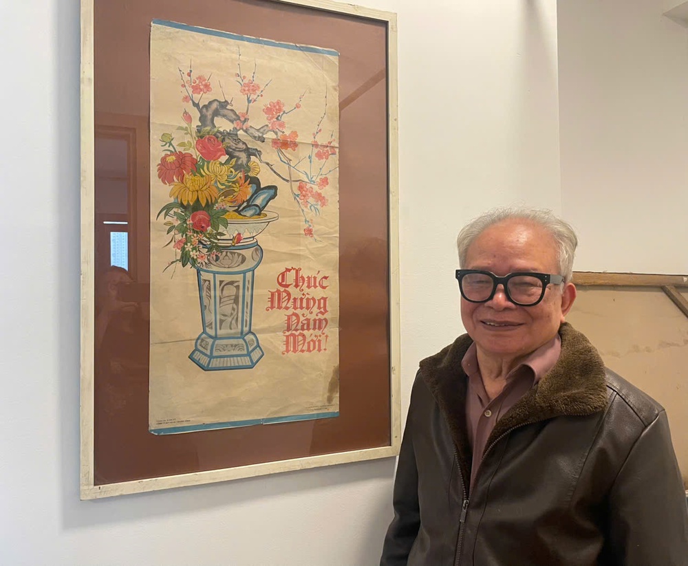 Họa sĩ Đinh Xế gìn giữ nét đẹp tranh Tết - Ảnh 1.