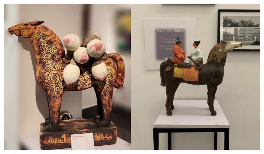 Ký ức văn hóa trong tượng ngựa của nghệ sĩ Vũ Hữu Nhung - Ảnh 1.