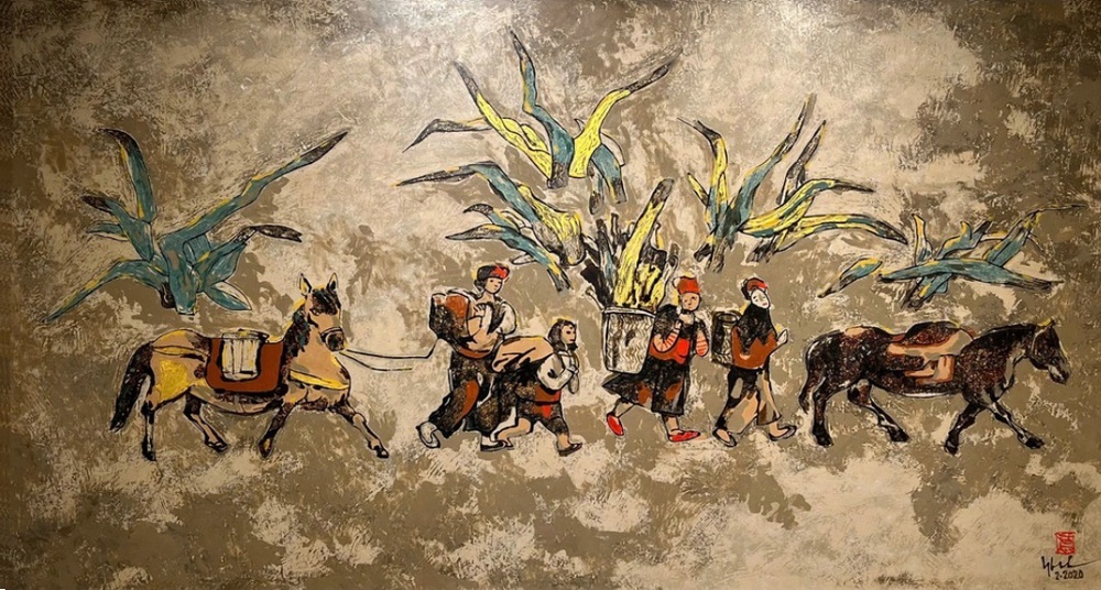 Ngựa nơi biên cương trong tranh họa sĩ Đỗ Đức - Ảnh 2.