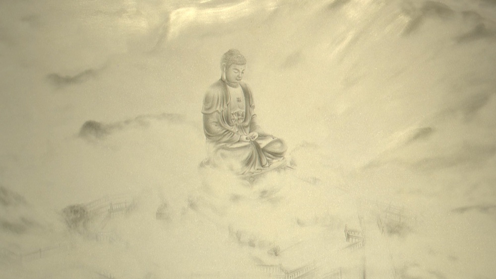 Họa sĩ Thiên Hải: 'Độc nhất vô nhị' với lối họa tranh từ vàng 9999 - Ảnh 1.