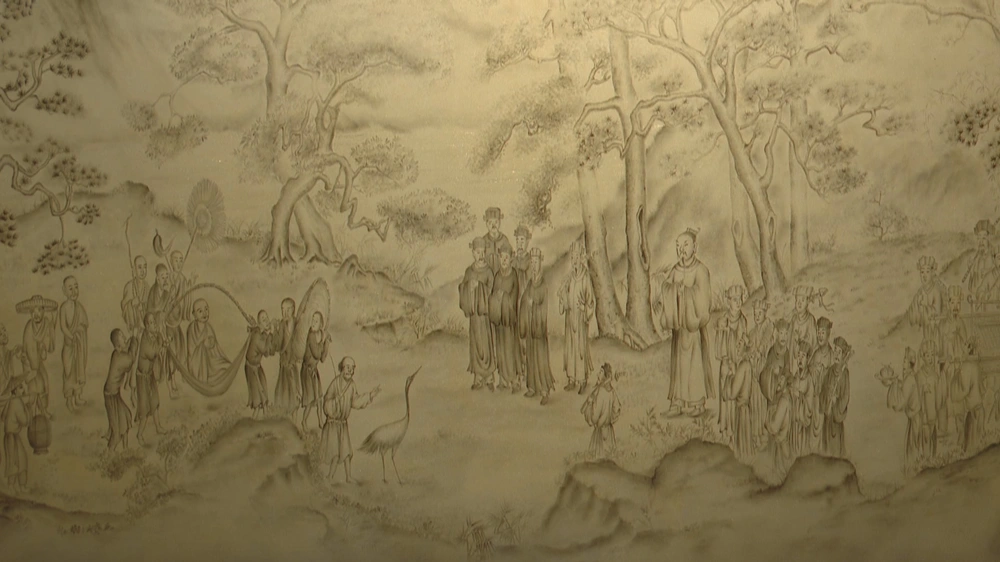 Họa sĩ Thiên Hải: 'Độc nhất vô nhị' với lối họa tranh từ vàng 9999 - Ảnh 3.