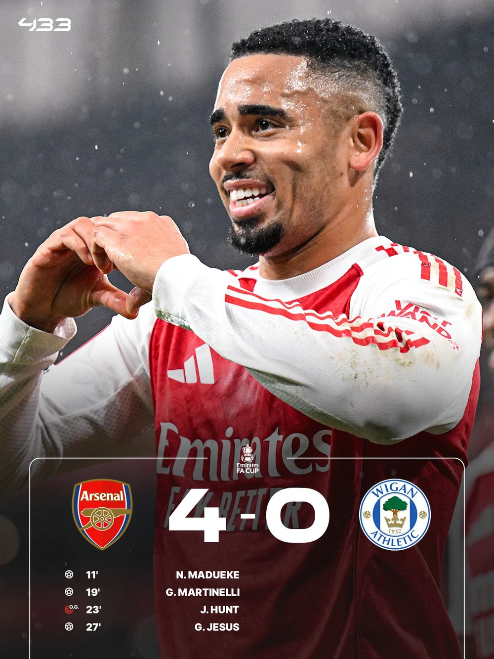 Kết quả bóng đá: Ghi 4 bàn trong 17 phút, Arsenal lọt vào vòng 5 FA Cup - Ảnh 3.