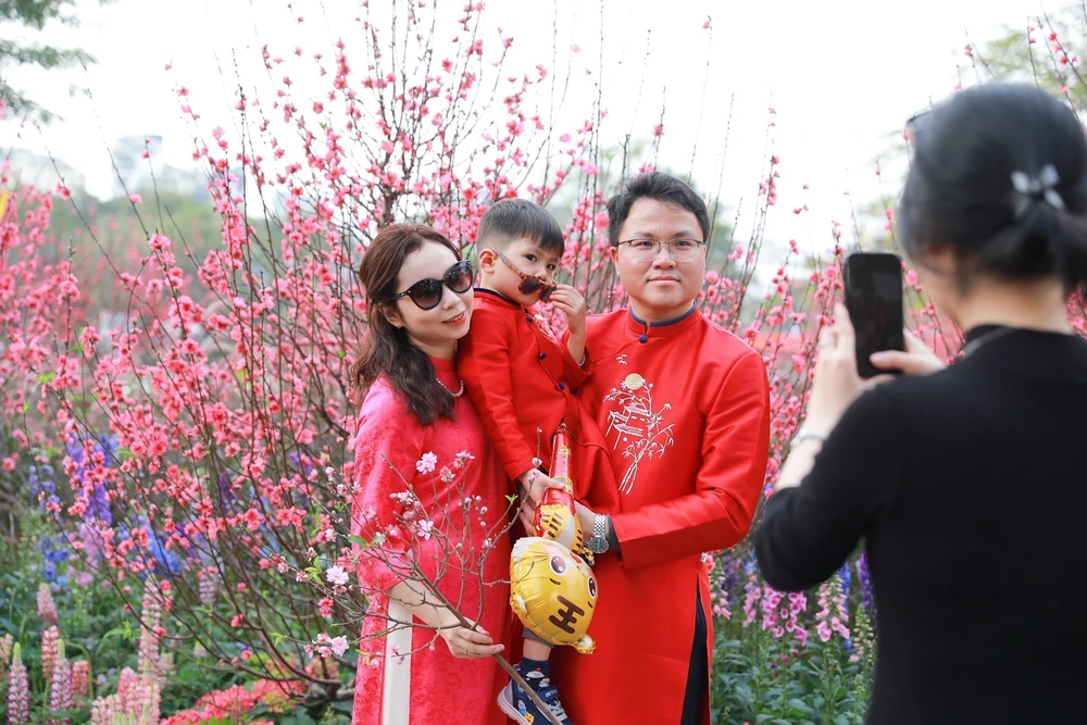 Tận hưởng không khí Tết sớm bên hồ Hoàn Kiếm - Ảnh 6.