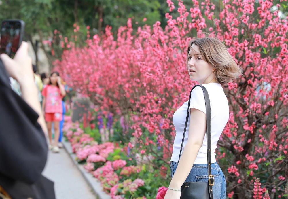 Tận hưởng không khí Tết sớm bên hồ Hoàn Kiếm - Ảnh 9.