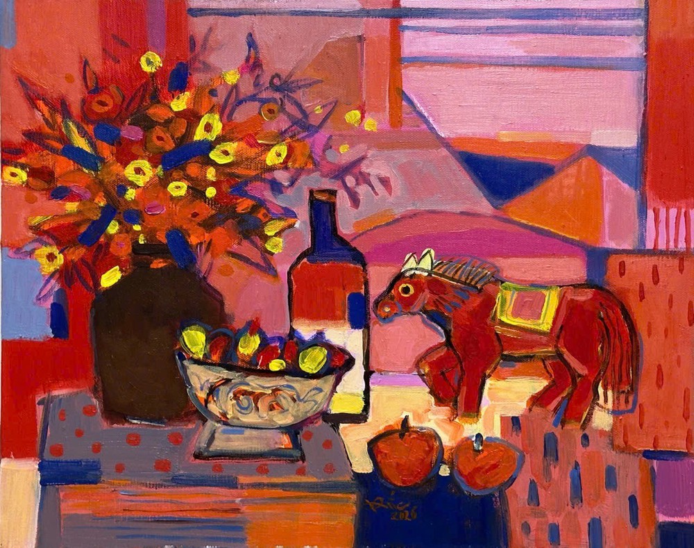 Ngắm muôn vẻ "Ngựa Xuân" cất vó trong hội họa - Ảnh 3. Ngắm muôn vẻ "Ngựa Xuân" cất vó trong hội họa - Ảnh 3.