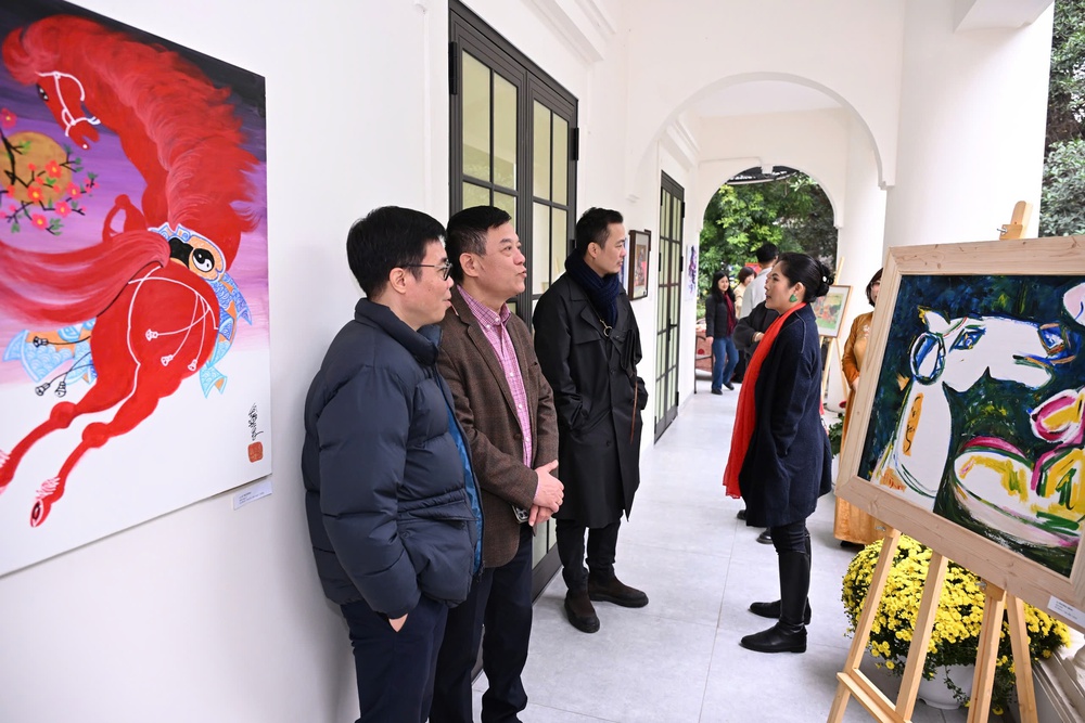 Ngắm muôn vẻ "Ngựa Xuân" cất vó trong hội họa - Ảnh 6. Ngắm muôn vẻ "Ngựa Xuân" cất vó trong hội họa - Ảnh 6.