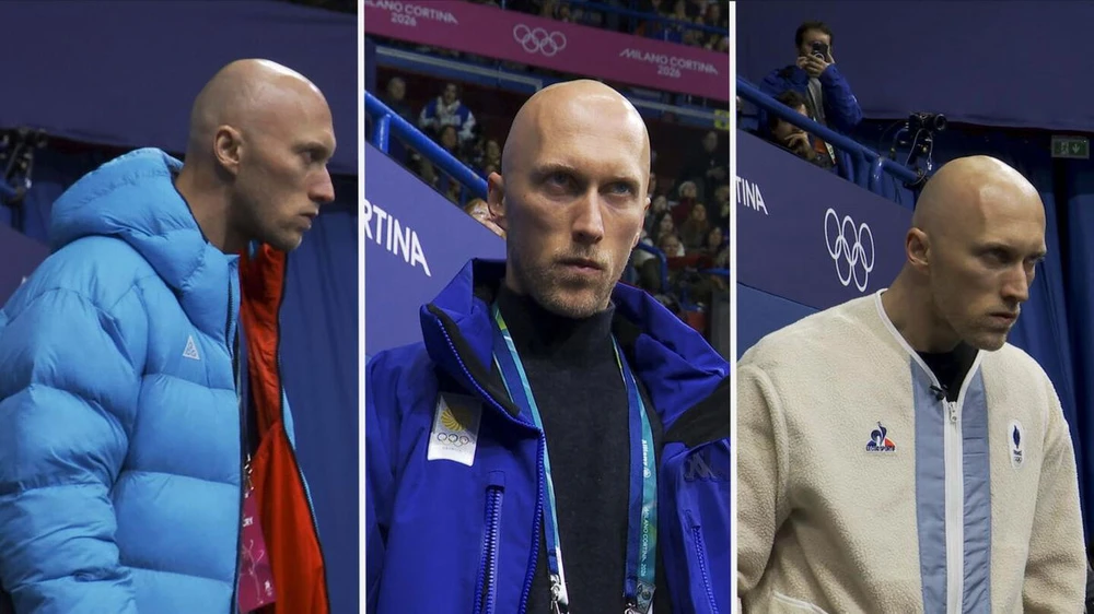 Dẫn dắt 16 VĐV ở 13 quốc gia tại Olympic mùa Đông, HLV người Pháp gây sốt với màn thay áo liên tục - Ảnh 1.
