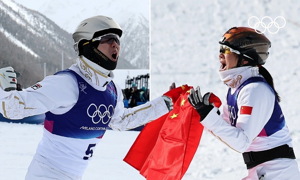 Cặp vợ chồng Trung Quốc làm nên lịch sử tại Olympic mùa Đông 2026 - Ảnh 3.