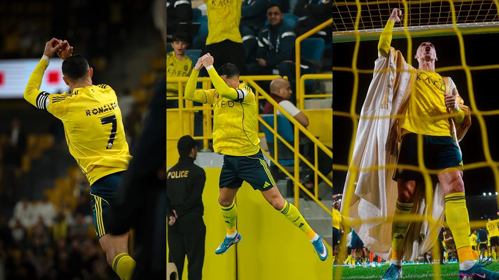 Ronaldo lập cú đúp, tiến sát cột mốc 1.000 bàn thắng - Ảnh 1.