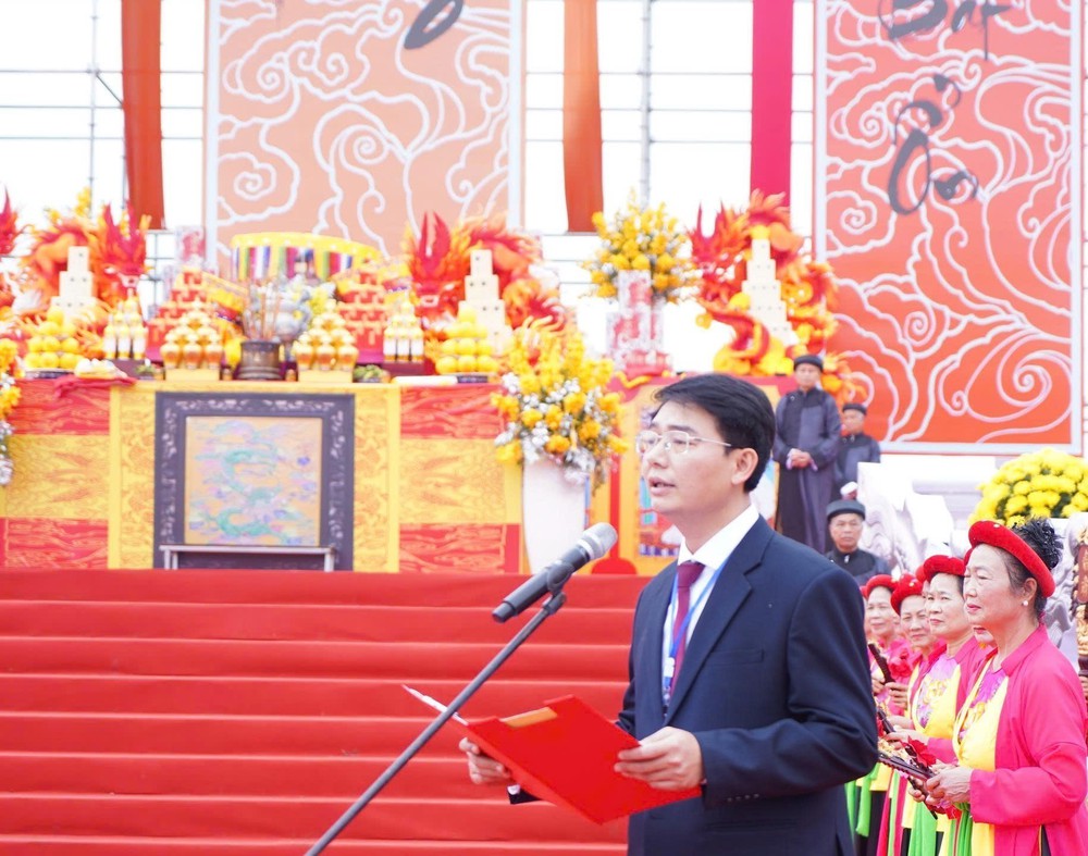 Khai mạc Lễ hội Tịch điền Đọi Sơn - Ảnh 1. Khai mạc Lễ hội Tịch điền Đọi Sơn - Ảnh 1.