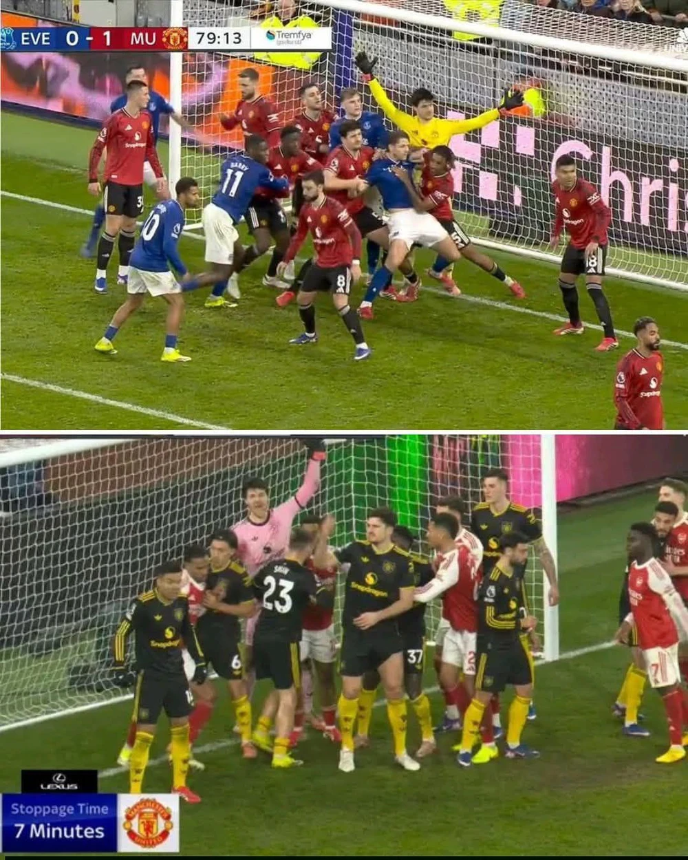 Everton "copy" bài đá phạt góc của Arsenal, vì sao thủ môn MU hóa giải được? - Ảnh 1.