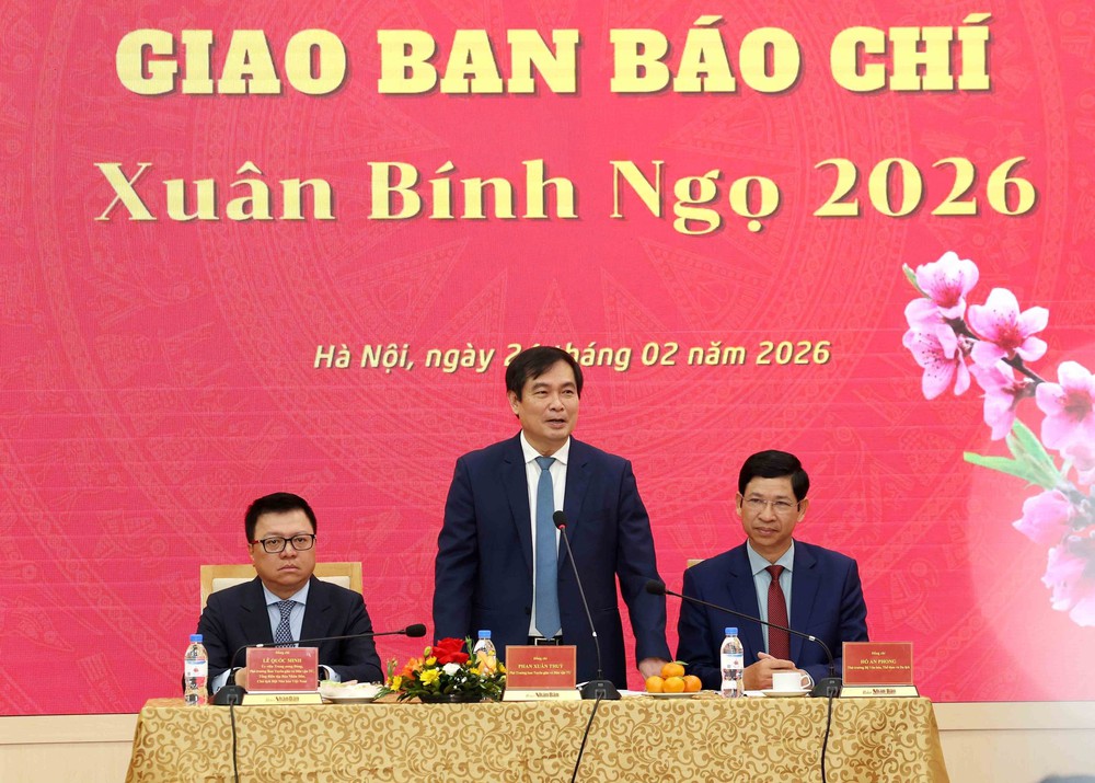 Giao ban Báo chí Xuân Bính Ngọ 2026 - Ảnh 1.