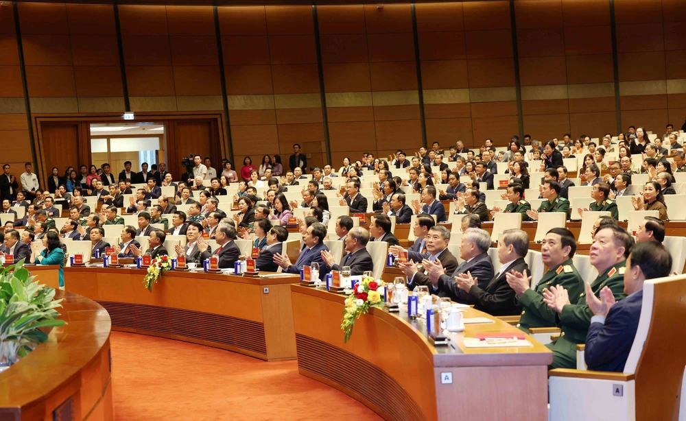 Hội nghị toàn quốc nghiên cứu, học tập, quán triệt và triển khai thực hiện Nghị quyết số 79-NQ/TW và Nghị quyết số 80-NQ/TW - Ảnh 1. Hội nghị toàn quốc nghiên cứu, học tập, quán triệt và triển khai thực hiện Nghị quyết số 79-NQ/TW và Nghị quyết số 80-NQ/TW - Ảnh 1.