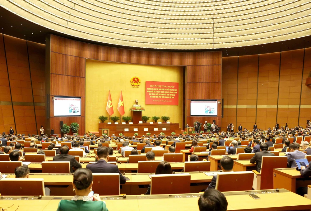 Hội nghị toàn quốc nghiên cứu, học tập, quán triệt và triển khai thực hiện Nghị quyết số 79-NQ/TW và Nghị quyết số 80-NQ/TW - Ảnh 7. Hội nghị toàn quốc nghiên cứu, học tập, quán triệt và triển khai thực hiện Nghị quyết số 79-NQ/TW và Nghị quyết số 80-NQ/TW - Ảnh 7.