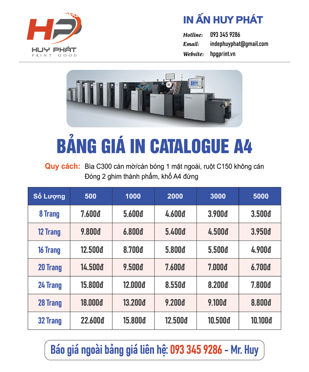 Báo giá in Catalogue rẻ đẹp tại TP.HCM - In ấn Huy Phát - Ảnh 3. Báo giá in Catalogue rẻ đẹp tại TP.HCM - In ấn Huy Phát - Ảnh 3.
