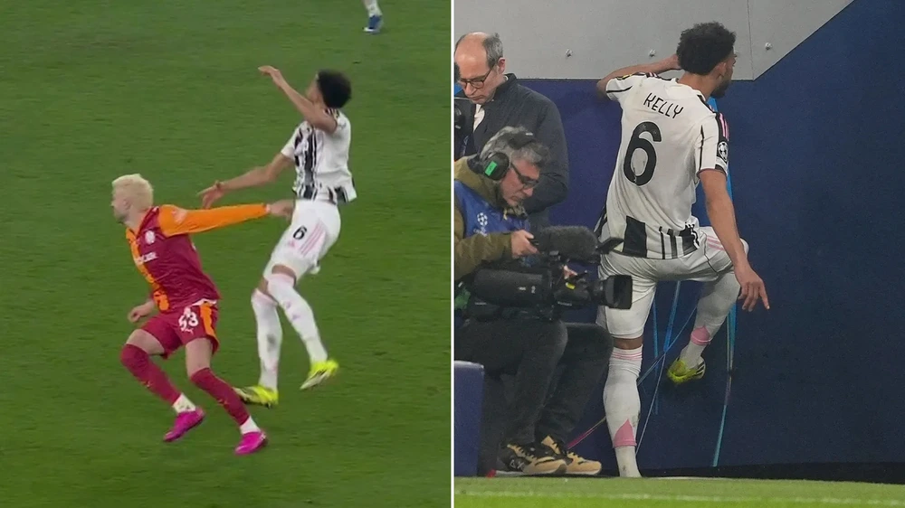 Tấm thẻ đỏ gây tranh cãi lớn ở Champions League - Ảnh 1. Tấm thẻ đỏ gây tranh cãi lớn ở Champions League - Ảnh 1.