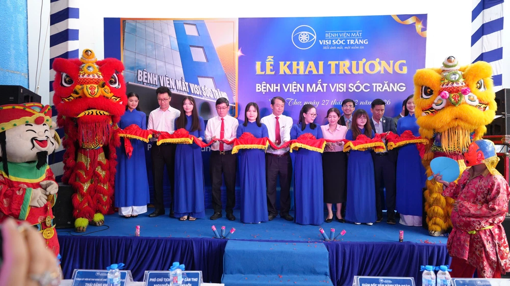 Bệnh viện Mắt VISI Sóc Trăng đi vào hoạt động, trao 1.100 suất khám và phẫu thuật miễn phí - Ảnh 1. Bệnh viện Mắt VISI Sóc Trăng đi vào hoạt động, trao 1.100 suất khám và phẫu thuật miễn phí - Ảnh 1.