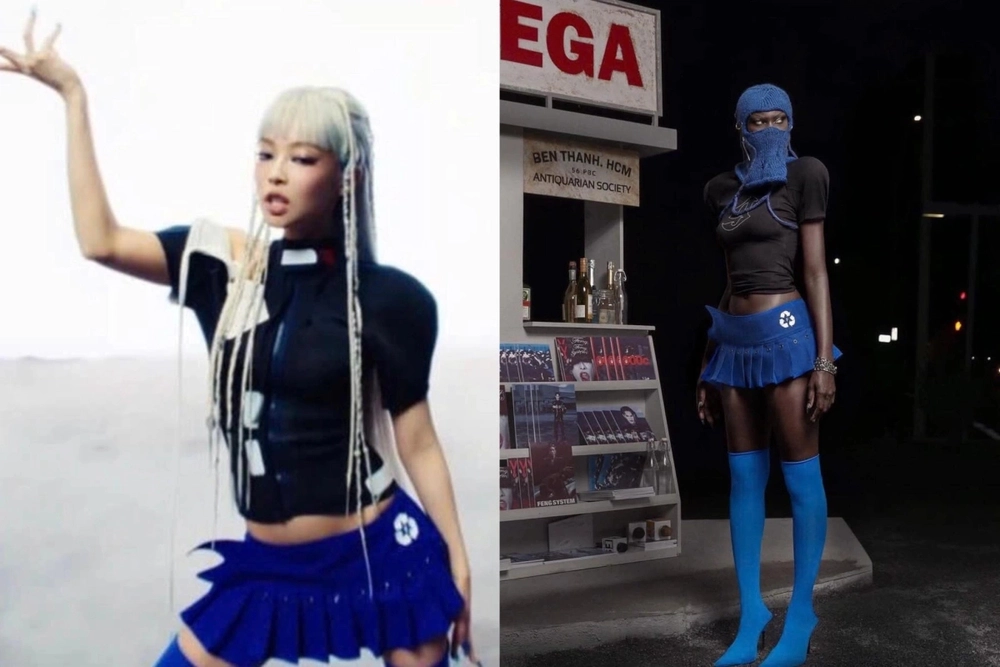 BLACKPINK mặc đồ thiết kế thương hiệu Việt Nam trong MV “Go” - Ảnh 3. BLACKPINK mặc đồ thiết kế thương hiệu Việt Nam trong MV “Go” - Ảnh 3.