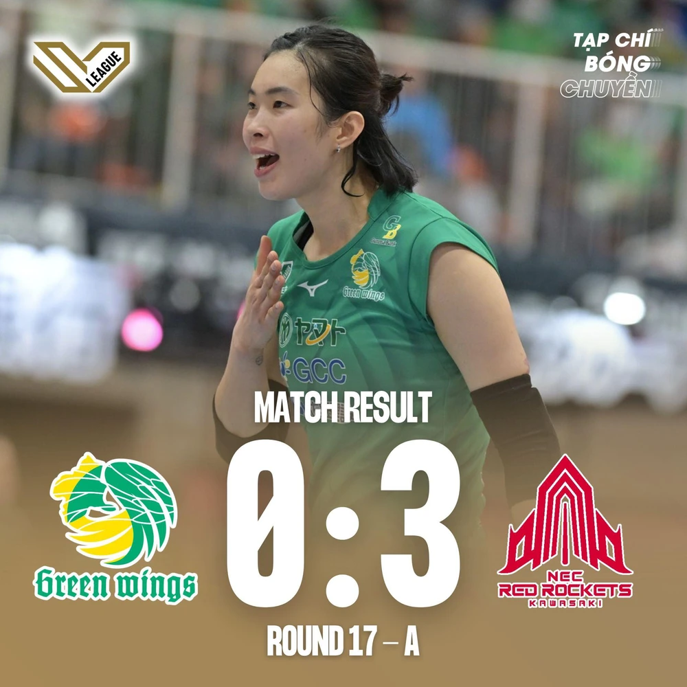 Trần Thị Thanh Thúy tỏa sáng, Gunma Green Wings vẫn không thể gây sốc trước đội đầu bảng giải bóng chuyền nữ Nhật Bản - Ảnh 1.