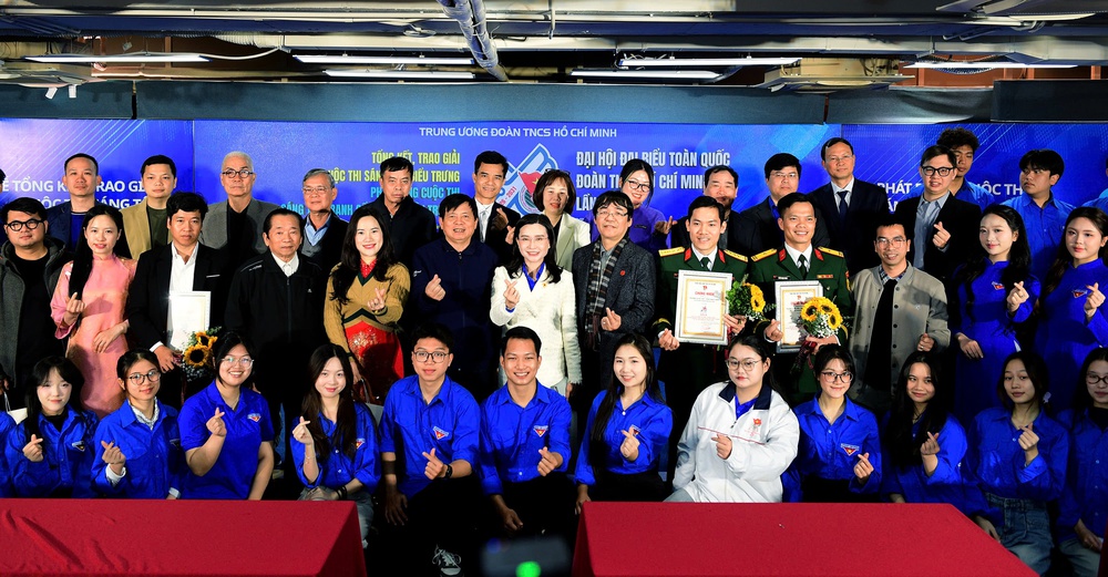 Lễ trao giải cuộc thi sáng tác biểu trưng và phát động cuộc thi sáng tác tranh cổ động tuyên truyền cho Đại hội Đoàn toàn quốc lần thứ XIII - Ảnh 5.