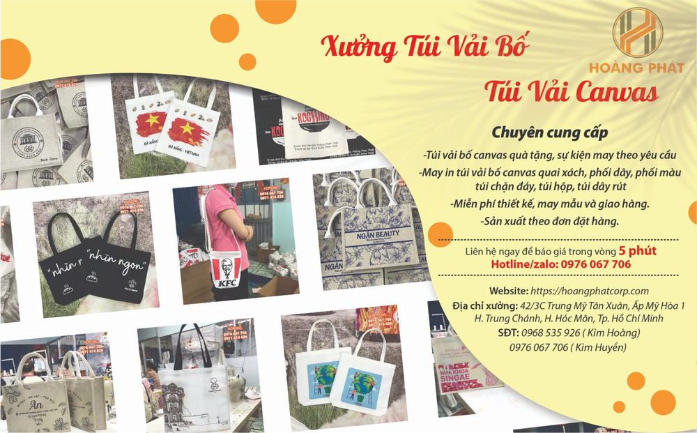 Hoàng Phát – Đơn vị sản xuất túi vải canvas trực tiếp, tối ưu chi phí cho doanh nghiệp - Ảnh 4.