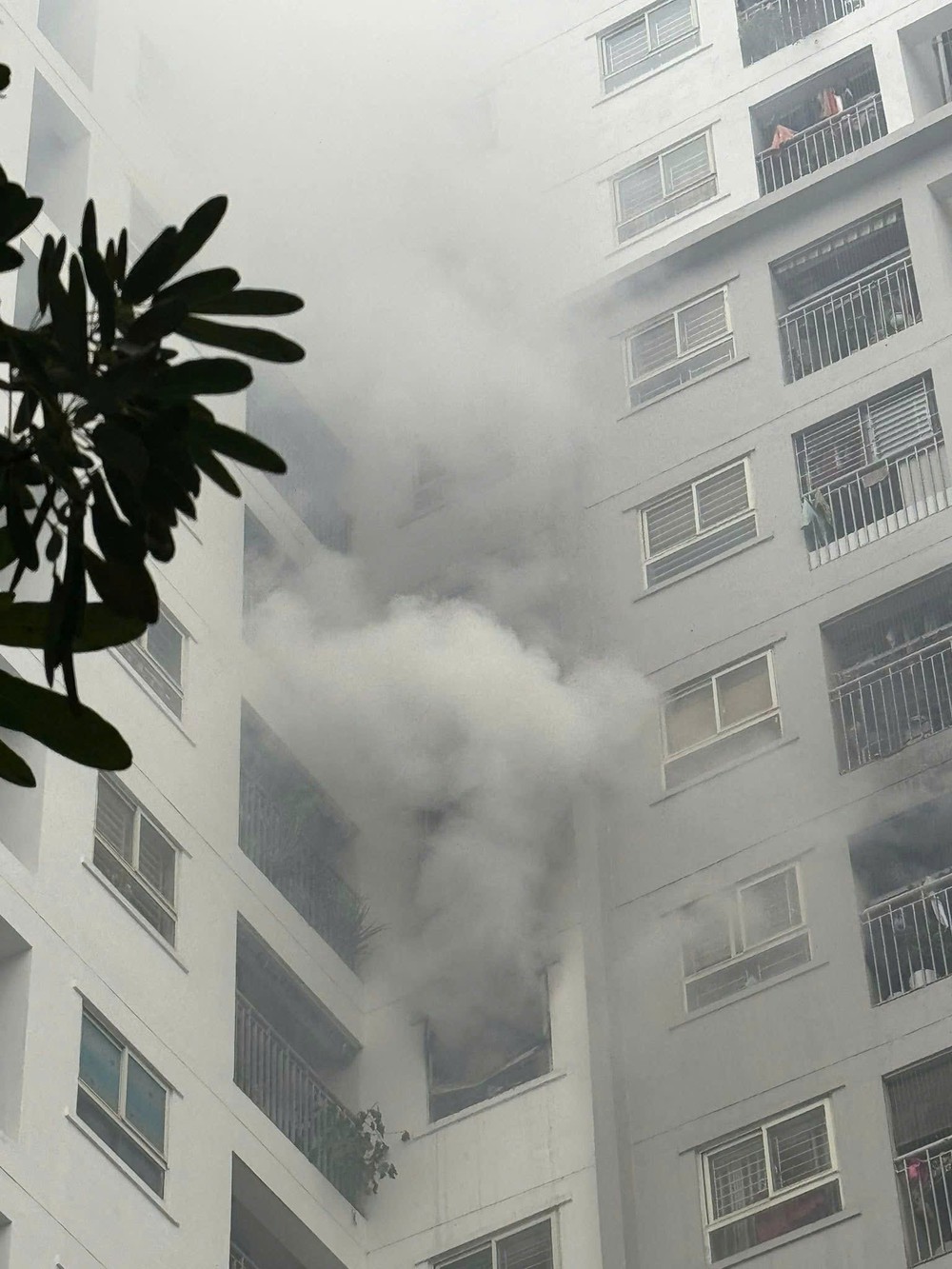 Nhanh chóng dập tắt vụ cháy tại chung cư Ecohome 2, phường Đông Ngạc (Hà Nội) - Ảnh 2.