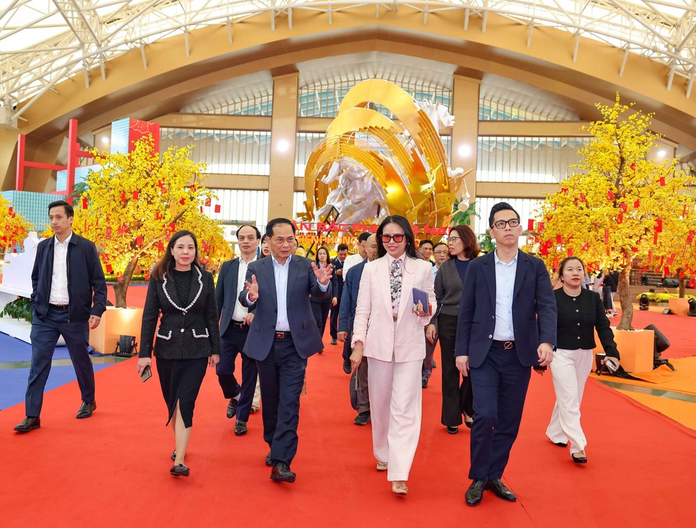 Phó Thủ tướng Bùi Thanh Sơn kiểm tra tình hình Hội chợ mùa Xuân 2026 - Ảnh 1. Phó Thủ tướng Bùi Thanh Sơn kiểm tra tình hình Hội chợ mùa Xuân 2026 - Ảnh 1.