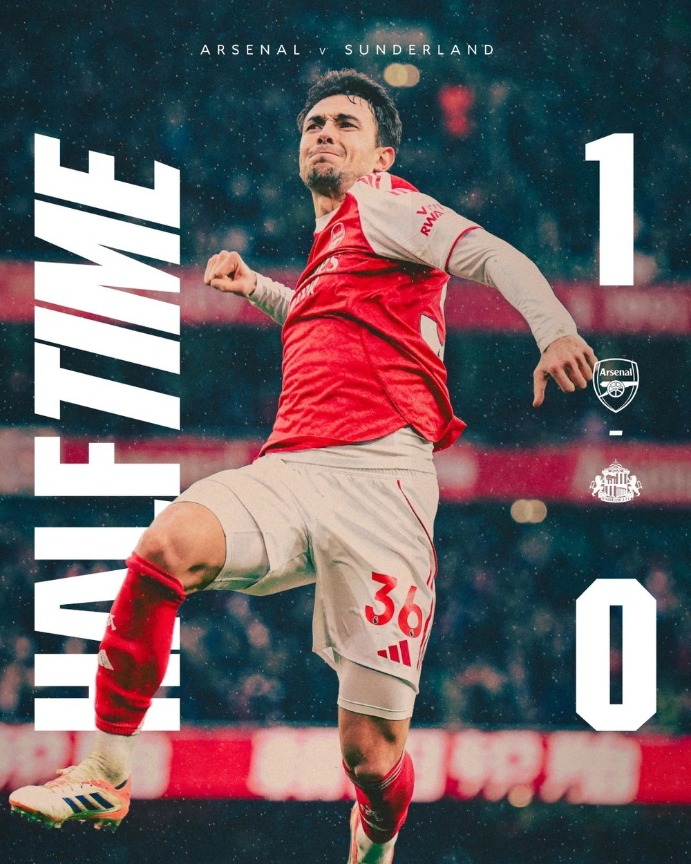 TRỰC TIẾP bóng đá Arsenal vs Sunderland: Zubimendi mở tỷ số (1-0, Kết thúc Hiệp 1) - Ảnh 2.