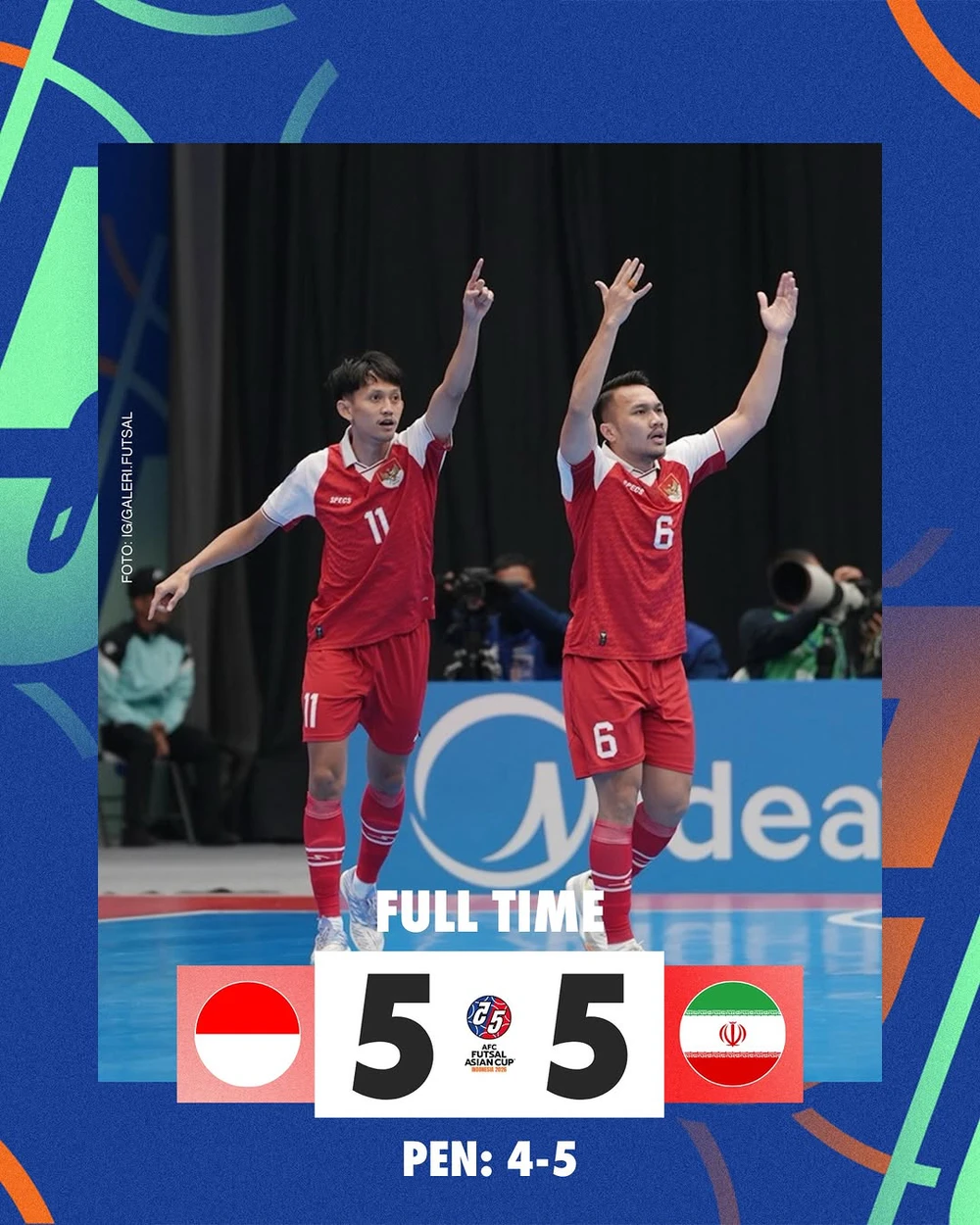 ĐT Indonesia thua Iran ở loạt đá luân lưu tại chung kết, vuột chức vô địch châu Á đầy tiếc nuối - Ảnh 1.