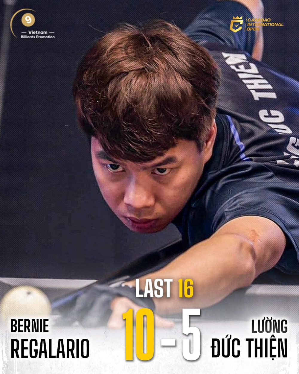 Lường Đức Thiện thua thần đồng Philippines, billiards Việt Nam sạch bóng ở Carabao International Open 2026 - Ảnh 1.