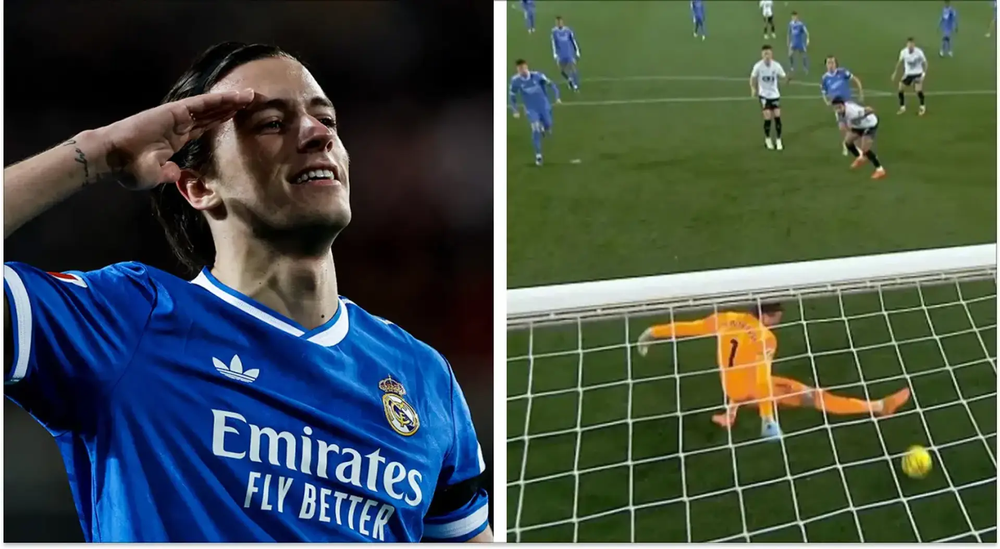 Hậu vệ 22 tuổi ghi bàn solo ấn tượng, Real Madrid phả hơi nóng vào Barcelona - Ảnh 1.