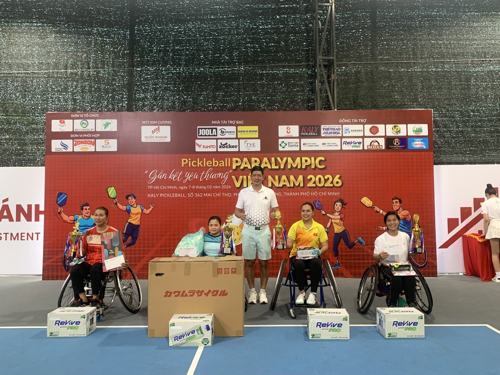 Ấn tượng nghị lực và ý chí vươn lên Giải Pickleball Paralympic Việt Nam 2026  - Ảnh 2.