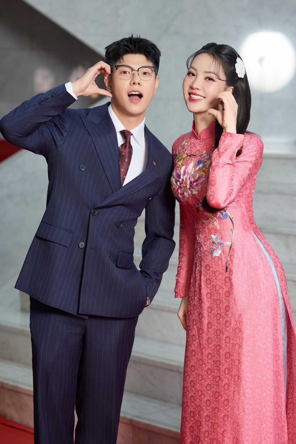 Dấu ấn BST áo dài "Thanh Xuân" của NTK Ngọc Lan trên sóng truyền hình quốc gia - Ảnh 11.