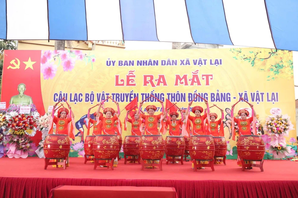 Lễ ra mắt Câu lạc bộ Vật truyền thống thôn Đồng Bảng xã Vật Lại – Đánh thức tinh thần thượng võ, tiếp nối truyền thống quê hương - Ảnh 1.