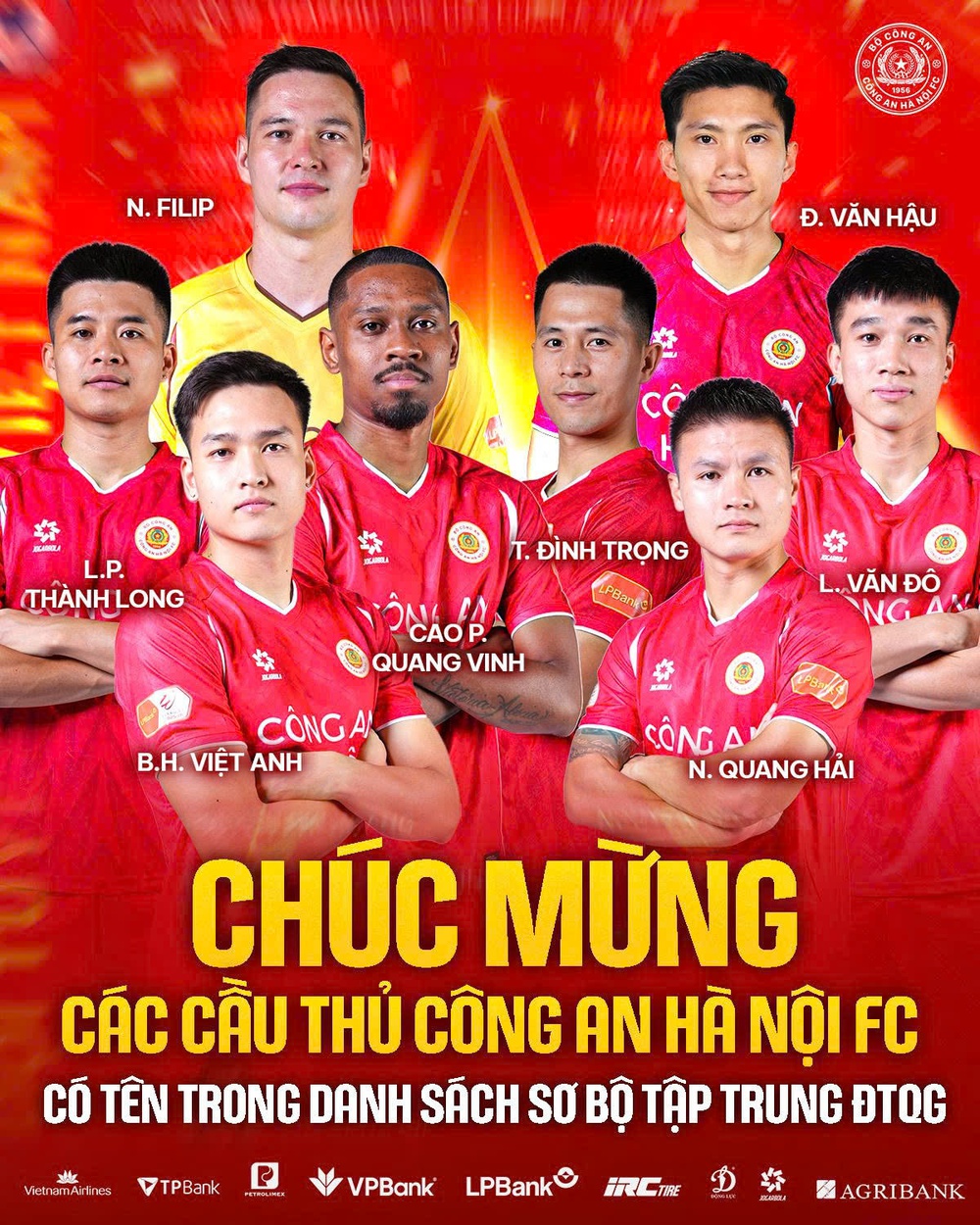 8 cầu thủ CAHN có tên, cùng Xuân Son và Văn Vĩ đấu Malaysia - Ảnh 1.