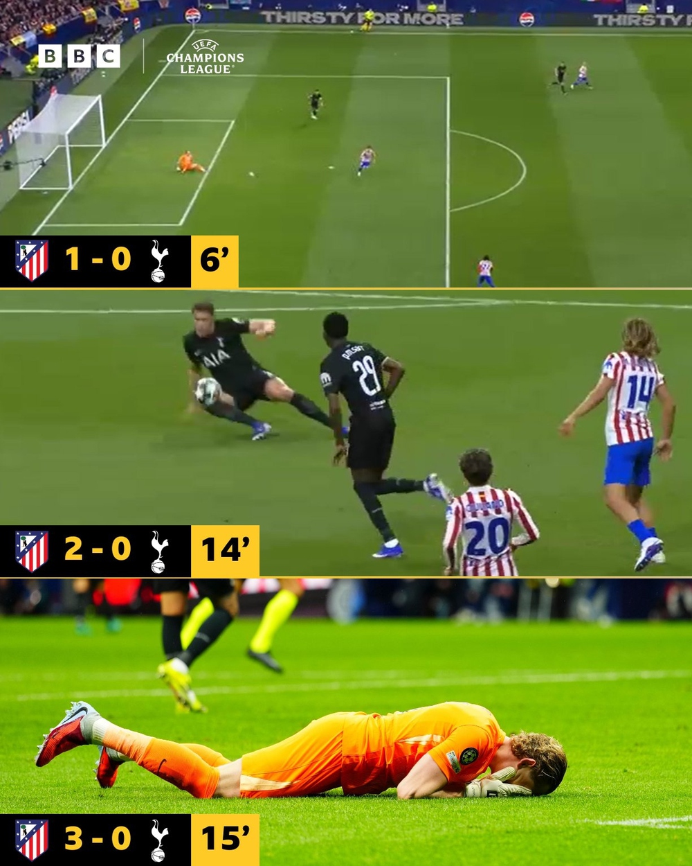 Mắc 2 sai lầm khó tin, thủ môn Tottenham bị thay sau 17 phút ở Champions League - Ảnh 2.