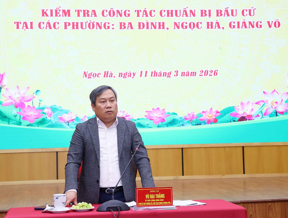 Hà Nội tập huấn xử lý tình huống phát sinh, bảo đảm an ninh tại các điểm bỏ phiếu - Ảnh 2.