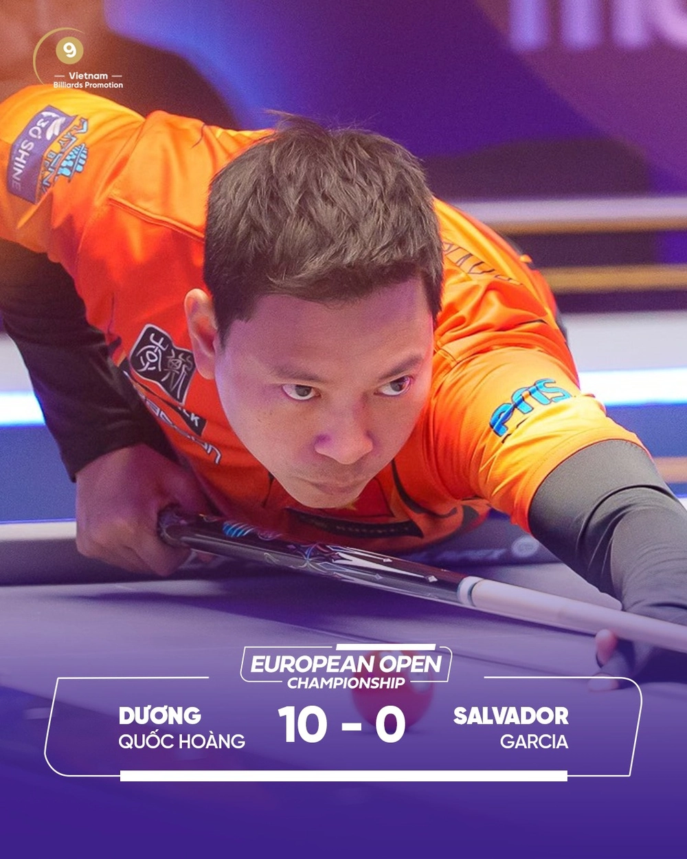 Dương Quốc Hoàng thắng cơ thủ Tây Ban Nha 10-0, đối phương bị 'ru ngủ' tới mức mắc sai lầm - Ảnh 1.