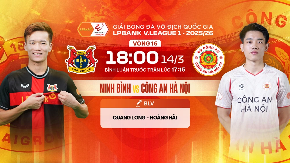 Lịch thi đấu bóng đá hôm nay 14/3: Trực tiếp Ninh Bình đấu với Công An Hà Nội - Ảnh 1.