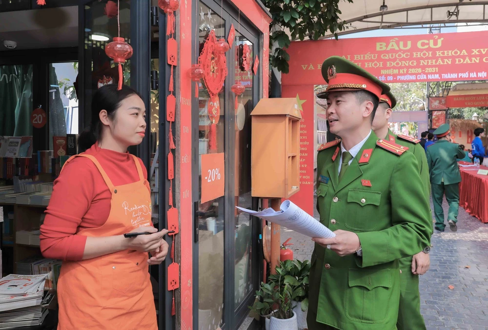 Hà Nội: Phường Cửa Nam triển khai đồng bộ phương án bảo vệ an ninh bầu cử - Ảnh 7.