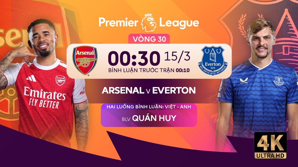 Link xem trực tiếp bóng đá Arsenal vs Everton 00h30 hôm nay, vòng 30 Ngoại hạng Anh - Ảnh 2.