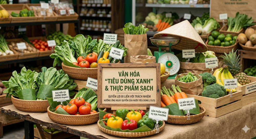 Ngày Quyền người tiêu dùng 15/3: Văn hóa "tiêu dùng xanh" và thực phẩm sạch - Ảnh 1.