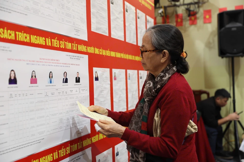 Nhiều địa phương ở Hà Nội đã hoàn tất công tác bầu cử - Ảnh 1.