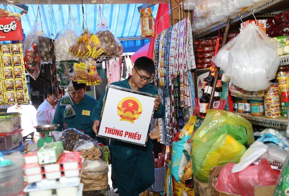 TP. Hồ Chí Minh: Thùng phiếu lưu động đến với những cử tri đặc biệt - Ảnh 3.