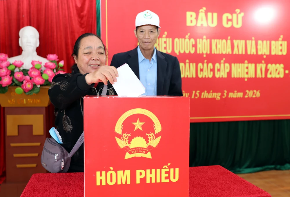 Tính đến 22 giờ ngày 15/3, tỷ lệ cử tri đi bầu cử đạt 99,64% - Ảnh 2. Tính đến 22 giờ ngày 15/3, tỷ lệ cử tri đi bầu cử đạt 99,64% - Ảnh 2.