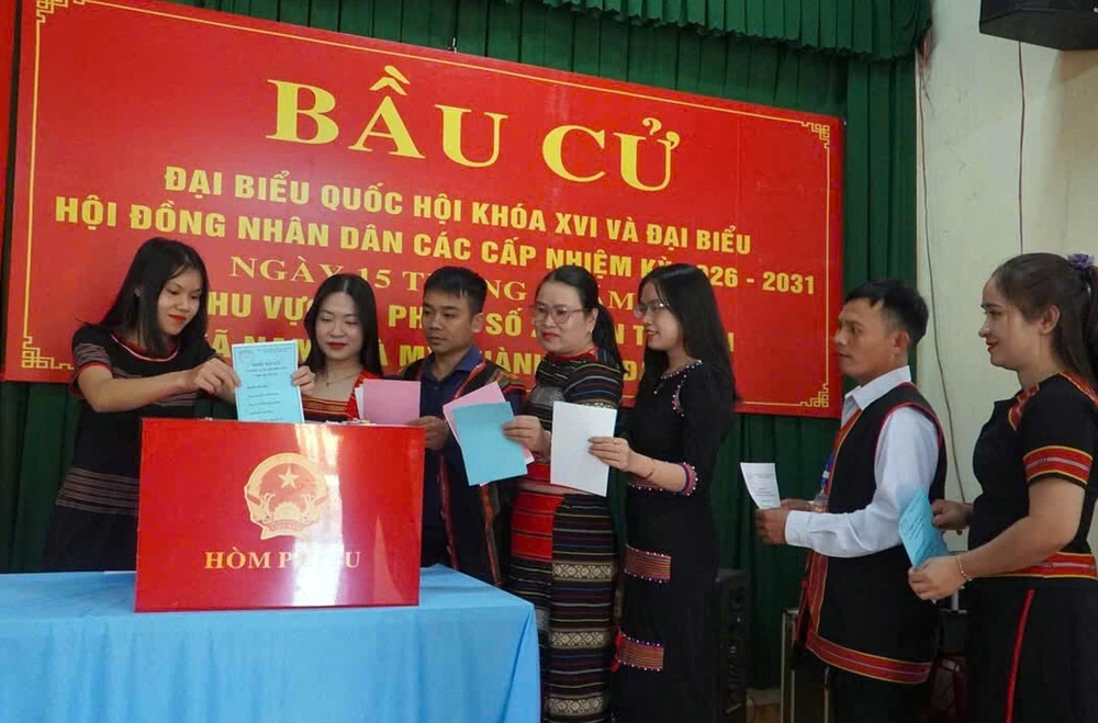 Thông cáo báo chí về tình hình bầu cử đại biểu Quốc hội khóa XVI và đại biểu Hội đồng nhân dân các cấp nhiệm kỳ 2026-2031 - Ảnh 1.