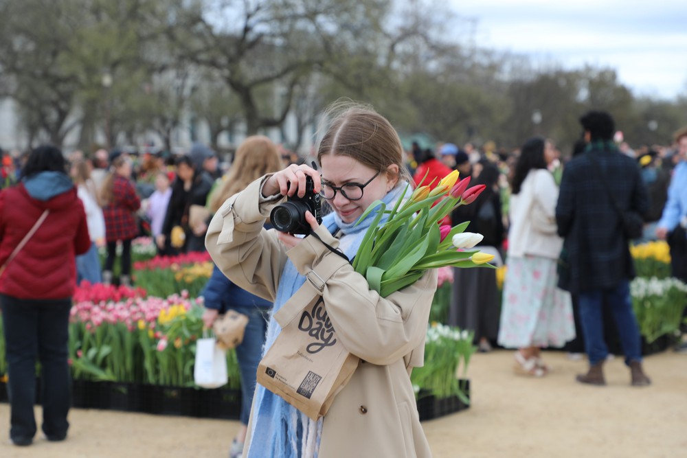 Mỹ: Washington DC rực rỡ Ngày hội hoa Tulip - Ảnh 4.